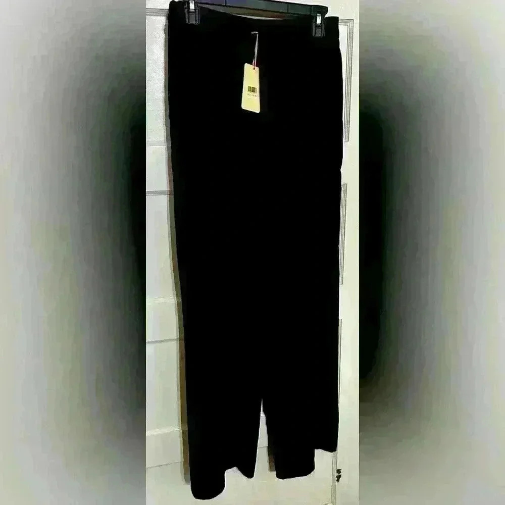 NWT entro Black Wide Leg Dress Slacks‎ Size Medium